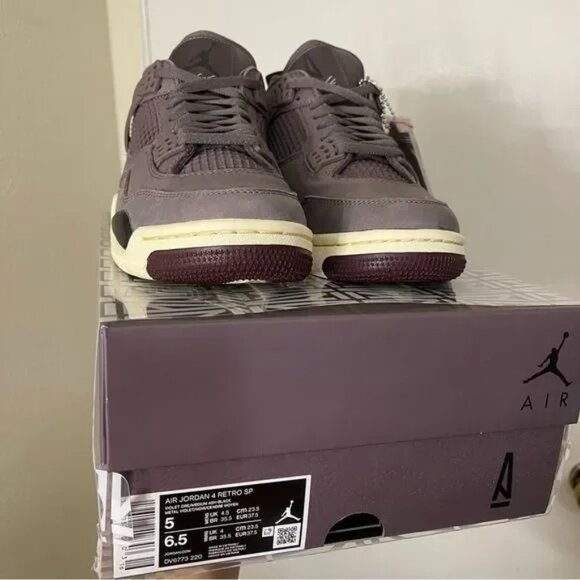 NEW A Ma maniere x Air Jordan 4 Violet Ore - Picture 2 of 6